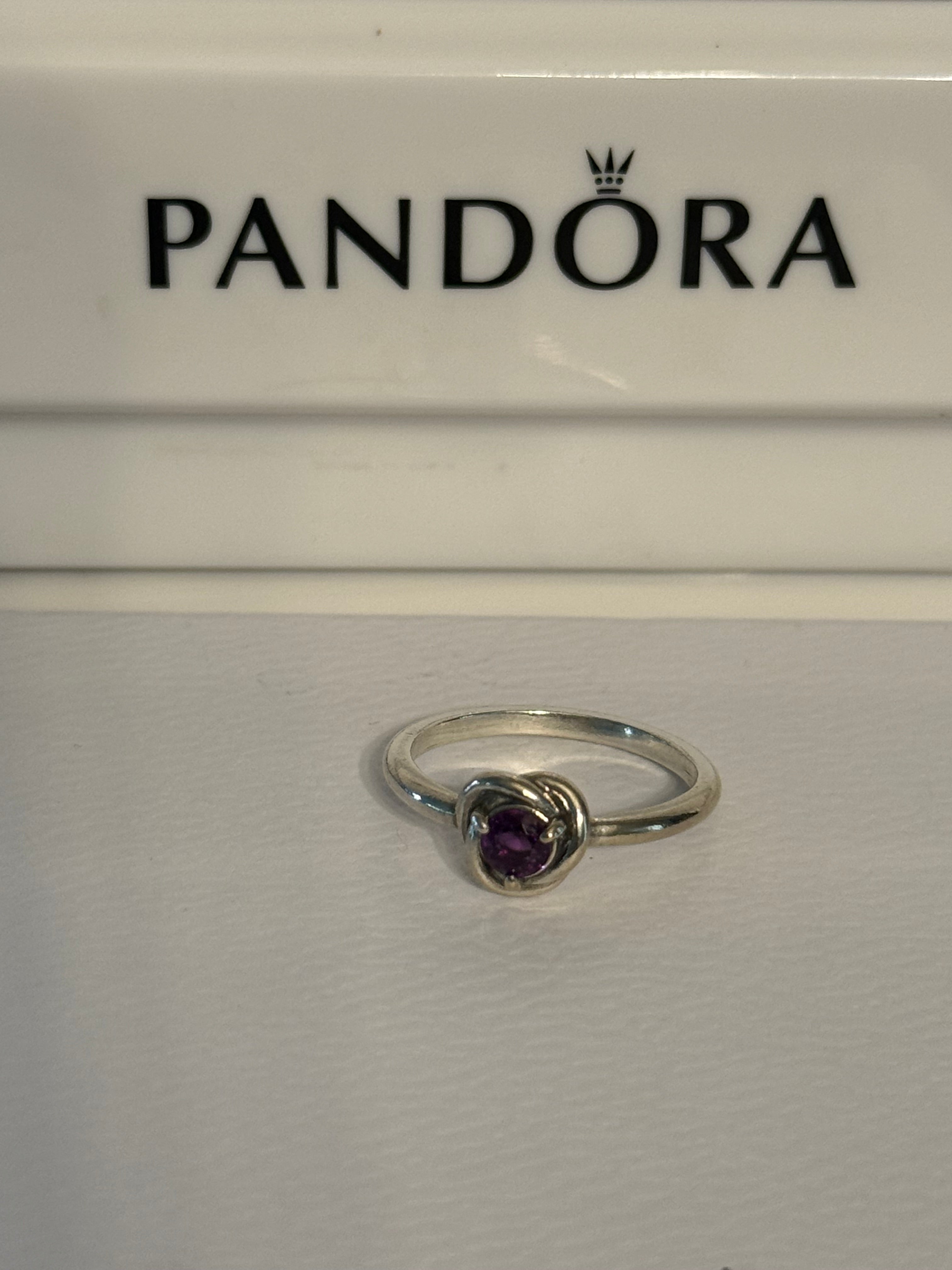 Pandora Purple Eternity Circle Ring
