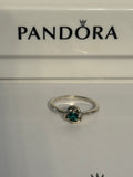Pandora Rainforest Green Eternity Circle Ring