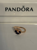 Pandora Rose Purple Pansy Ring
