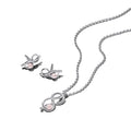 Pandora Infinity Knot Jewelry Set, Earrings and Necklace Giftset