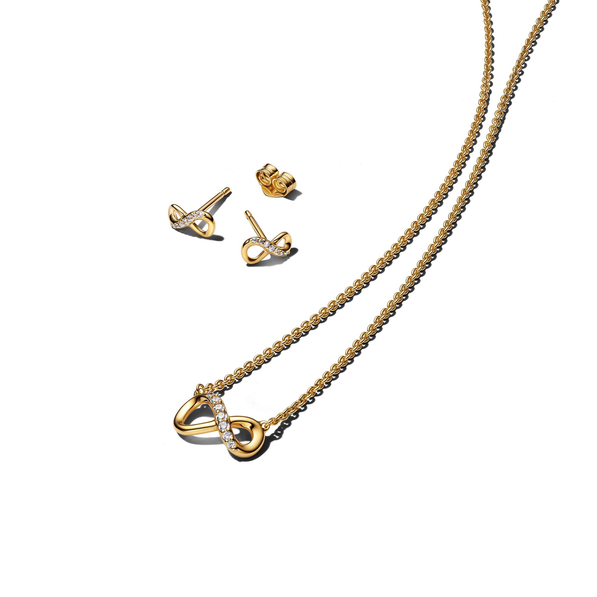 Pandora Sparkling Infinity Gold-Plated Jewelry Giftset