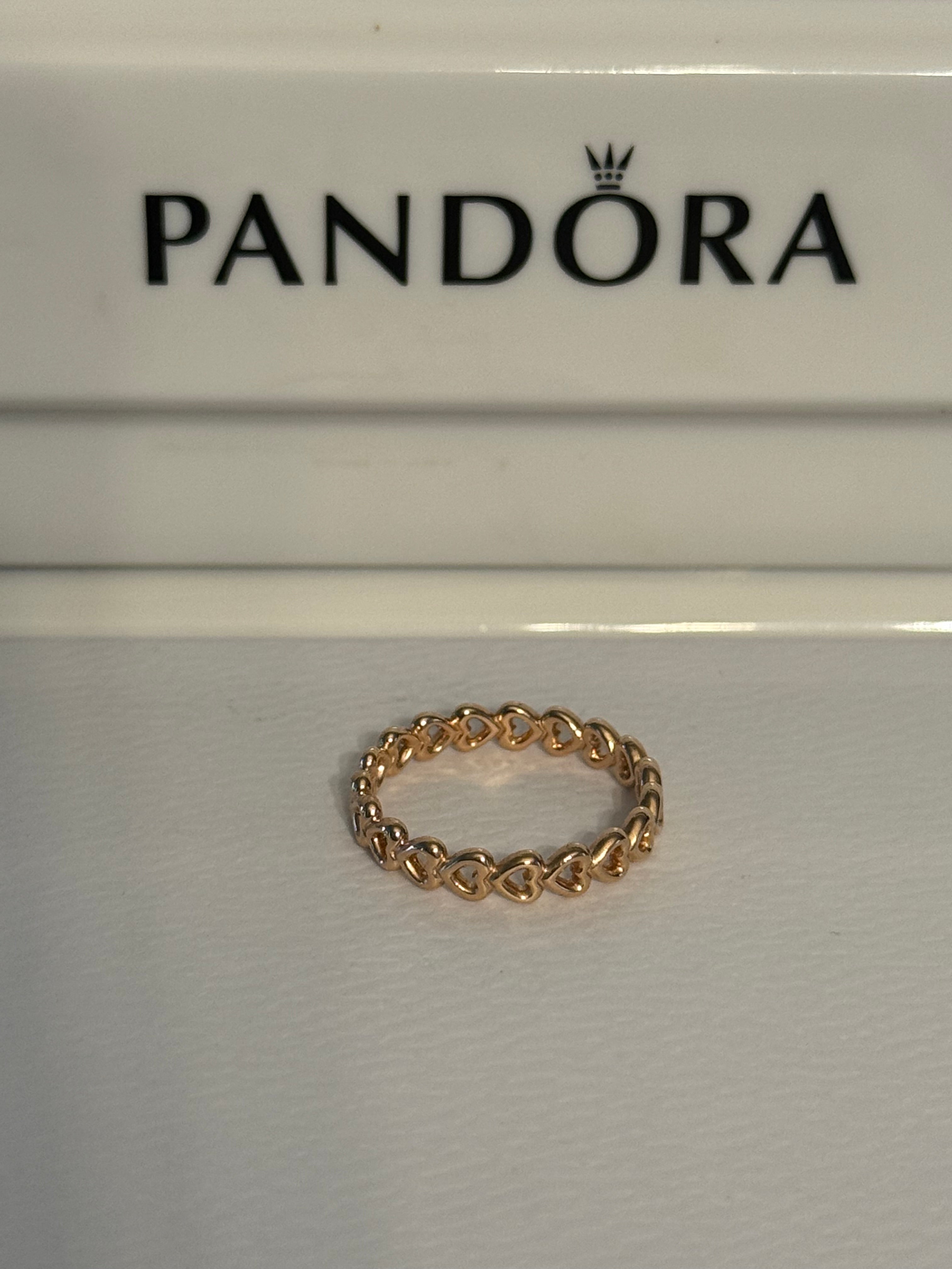 Pandora Rose Band of Hearts Ring