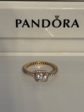 Pandora Rose Square Halo Ring
