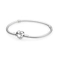 Pandora Heart Clasp Bracelet  Sterling Silver 7.8 Inches