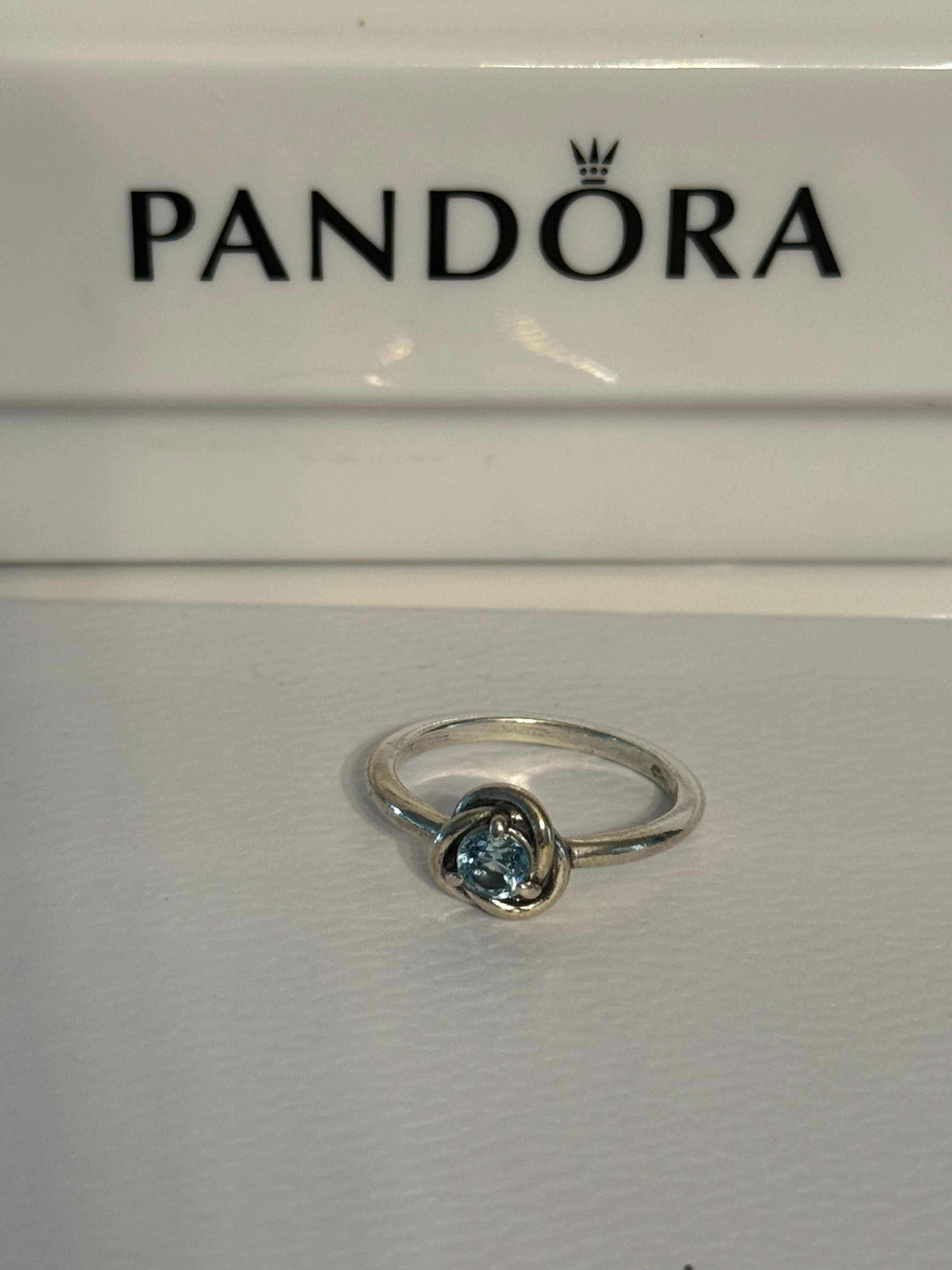 Pandora Light Blue Eternity Circle Ring