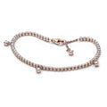 Pandora Rose Gold Tennis Bracelet Sparkling Drops 20cm