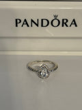 Pandora Small Halo Teardrop Ring