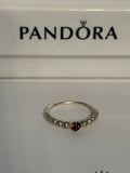 Pandora Garnet Beaded Ring