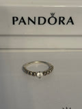 Pandora Milky White Beaded Ring