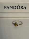 Pandora Citrine Eternity Circle Ring