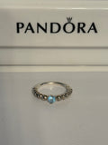 Pandora Light Blue Beaded Ring