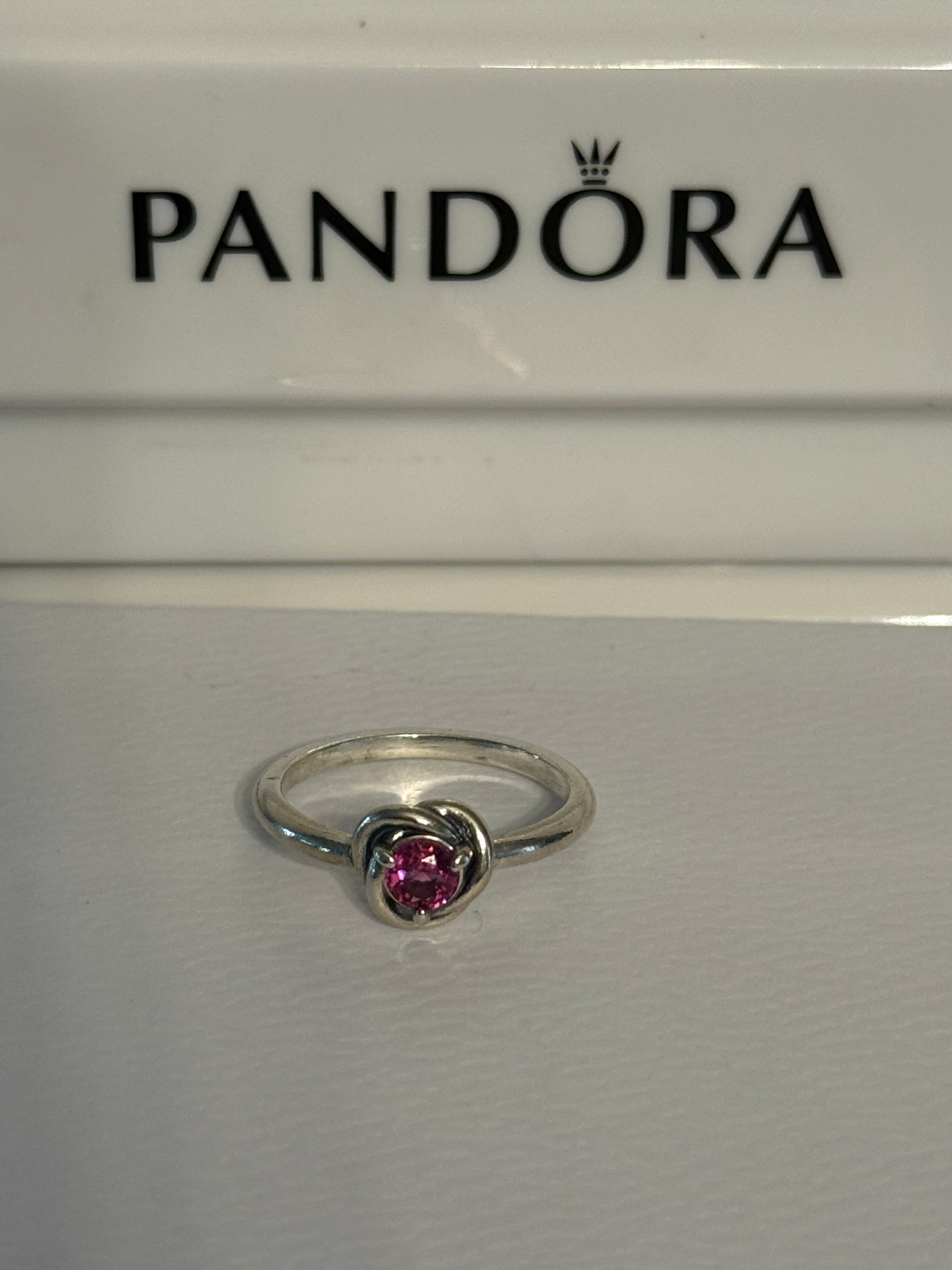 Pandora Pink Eternity Circle Ring