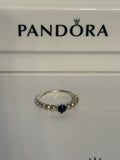 Pandora Sea Blue Beaded Ring