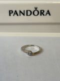Pandora Clear Tilted Heart Solitaire