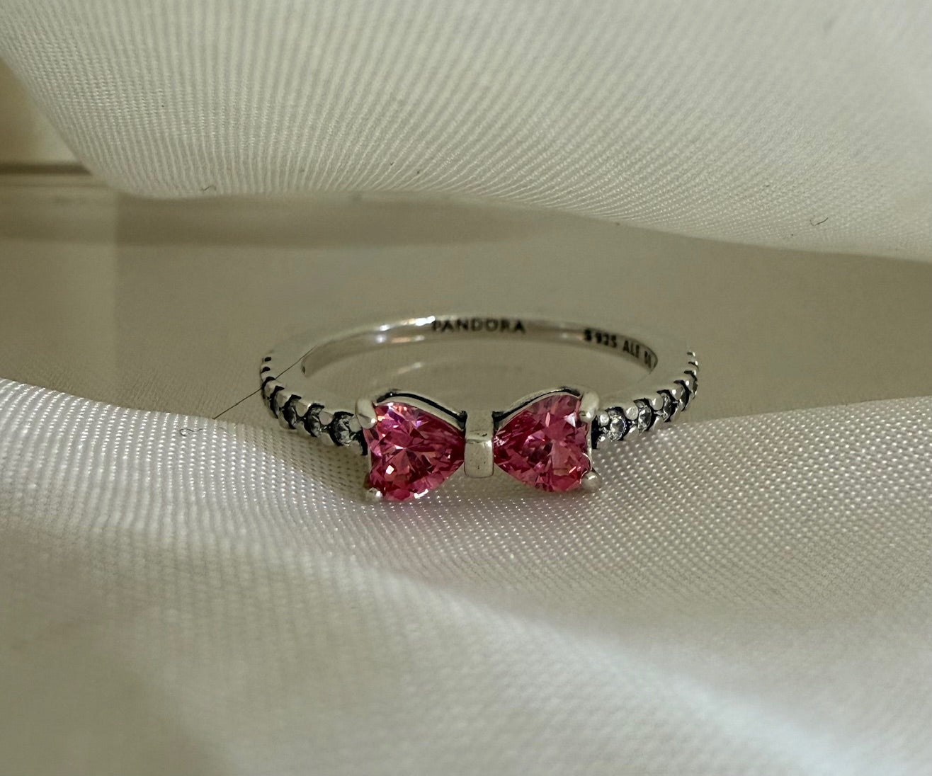 Pandora Pink Bow Ring