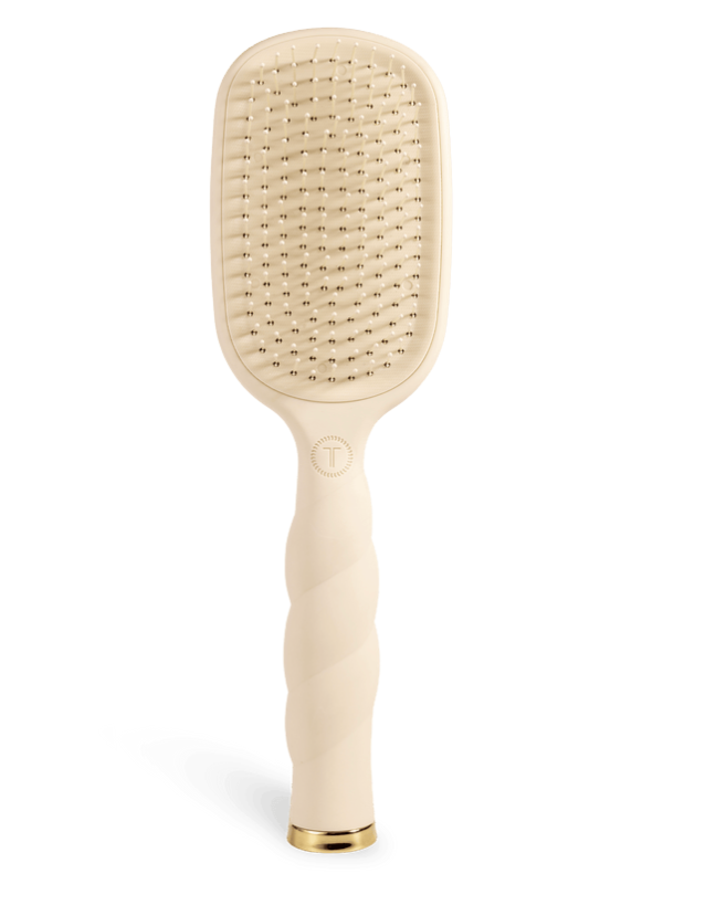 Teleties Detangler Hair Brush Tan for Thick Hair