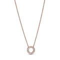 Pandora Rose Logo Pave Logo Circle Collier Necklace